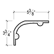Side View of PLASTER COVE MOULDING – DC503-303B Side View image of PLASTER COVE MOULDING – DC503-303B