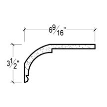 Side View image of PLASTER COVE MOULDING – DC503-307C