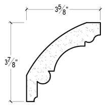 Side View image of PLASTER CROWN MOULDING – DC503-526