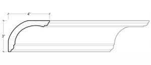 2D View of PLASTER COVE MOULDING – DC503-607 2D View image of PLASTER COVE MOULDING – DC503-607