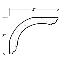 Side View of PLASTER COVE MOULDING – DC503-607 Side View image of PLASTER COVE MOULDING – DC503-607