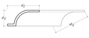 2D View of PLASTER COVE LIGHTING – DC504-305B 2D View image of PLASTER COVE LIGHTING – DC504-305B