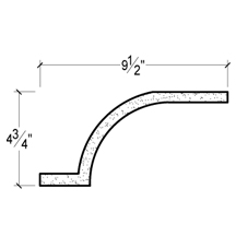 Side View of PLASTER COVE LIGHTING – DC504-305B Side View image of PLASTER COVE LIGHTING – DC504-305B