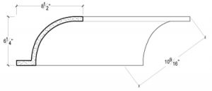 2D View image of PLASTER COVE LIGHTING – DC506-305