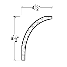 Side View image of PLASTER COVE MOULDING – DC506-508