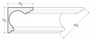 2D View image of PLASTER COVE MOULDING – DC507-164