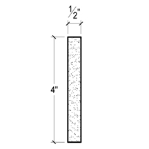 Side View of PLASTER PANEL – DC404-165D Side View image of PLASTER PANEL – DC404-165D