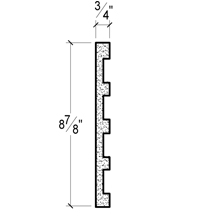Side View image of PLASTER FRIEZE MOULDING – DC508-589