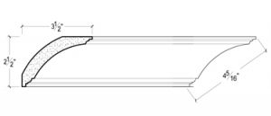 2D View of PLASTER COVE MOULDING – DC502-581 2D View image of PLASTER COVE MOULDING – DC502-581