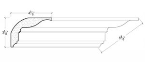 2D View of PLASTER CROWN MOULDING – DC503-591 2D View image of PLASTER CROWN MOULDING – DC503-591