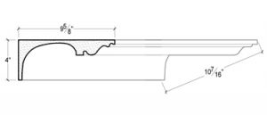 2D View image of PLASTER COVE MOULDING – DC504-576