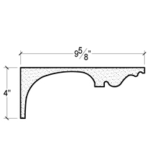 Side View image of PLASTER COVE MOULDING – DC504-576