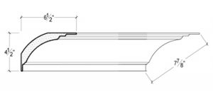 2D View image of PLASTER COVE MOULDING – DC504-581