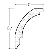Side View image of PLASTER COVE MOULDING – DC504-584