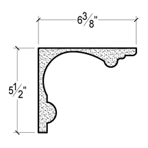 Side View image of PLASTER COVE MOULDING – DC505-582