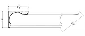 2D View image of PLASTER COVE MOULDING – DC505-583