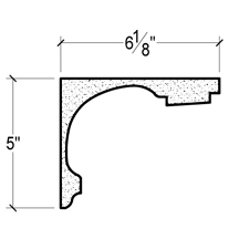 Side View image of PLASTER COVE MOULDING – DC505-583