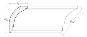 2D View of PLASTER COVE MOULDING – DC505-584A 2D View image of PLASTER COVE MOULDING – DC505-584A