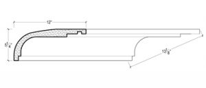 2D View of PLASTER COVE MOULDING – DC505-358 2D View image of PLASTER COVE MOULDING – DC505-358
