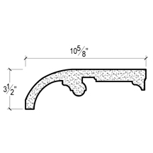 Side View image of PLASTER CROWN MOULDING – DC508-493A
