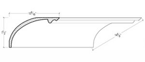 2D View image of PLASTER COVE MOULDING – DC511-555A