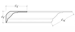 2D View image of PLASTER CROWN MOULDING – DC502-302B