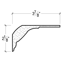 Side View image of PLASTER CROWN MOULDING – DC502-302B