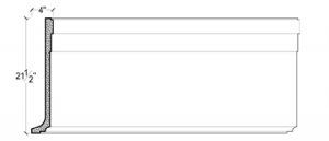 2D View of Plaster Panel Moulding DC421-470 2D View image of Plaster Panel Moulding DC421-470