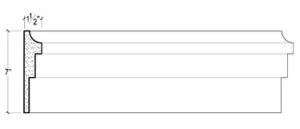 2D View of Plaster Panel Moulding – DC407-658 2D View image of Plaster Panel Moulding – DC407-658