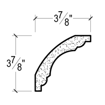 Side View of Plaster Cove Moulding – DC503-685 Side View image of Plaster Cove Moulding – DC503-685