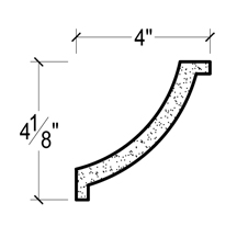 Side View image of Plaster Cove Moulding – DC503-691