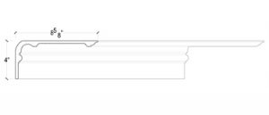2D View of Plaster Crown Moulding – DC504-693 2D View image of Plaster Crown Moulding – DC504-693