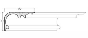 2D View of Plaster Crown Moulding – DC507-690 2D View image of Plaster Crown Moulding – DC507-690