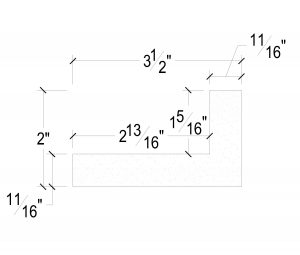 Side View image of Plaster Cove Lighting – DC502-284G