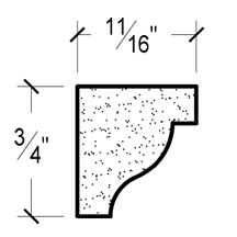 Side View image of Plaster Panel Moulding – DC401-257B