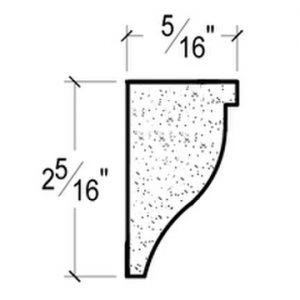 Side View image of Plaster Panel Moulding – DC402-257B