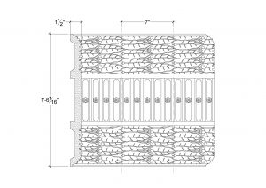 2D View image of Plaster Panel Moulding – DC418-479