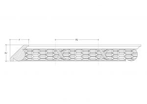 2D View image of Plaster Crown Moulding – DC504-476