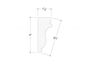 Side View image of Plaster Crown Moulding – DC505-079