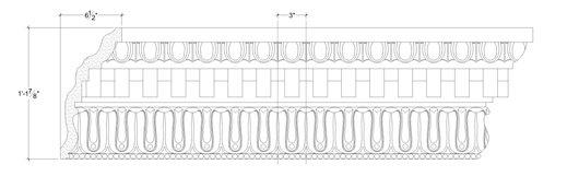Plaster Crown Moulding – DC513-475