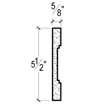 Side View image of Plaster Panel Moulding – DC405-138B