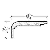 Side View image of Plaster Cove Moulding – DC502-129C