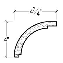Side View image of Plaster Cove Moulding – DC504-175C