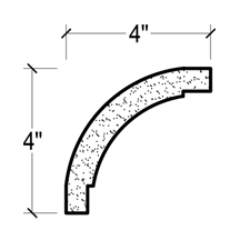 Side View image of Plaster Cove Moulding – DC504-175D