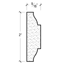 Side View image of Plaster Panel Moulding – DC402-621