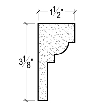 Side View image of Plaster Panel Moulding – DC403-611