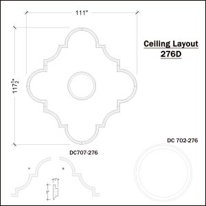 Side View image of Ceiling Layout 276D