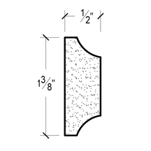 Side View image of Plaster Panel Moulding – DC401-680