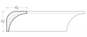 2D View of Plaster Cove Moulding – DC503-676 2D View image of Plaster Cove Moulding – DC503-676