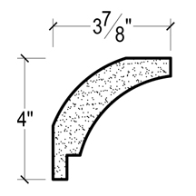 Side View image of Plaster Crown Moulding – DC504-678